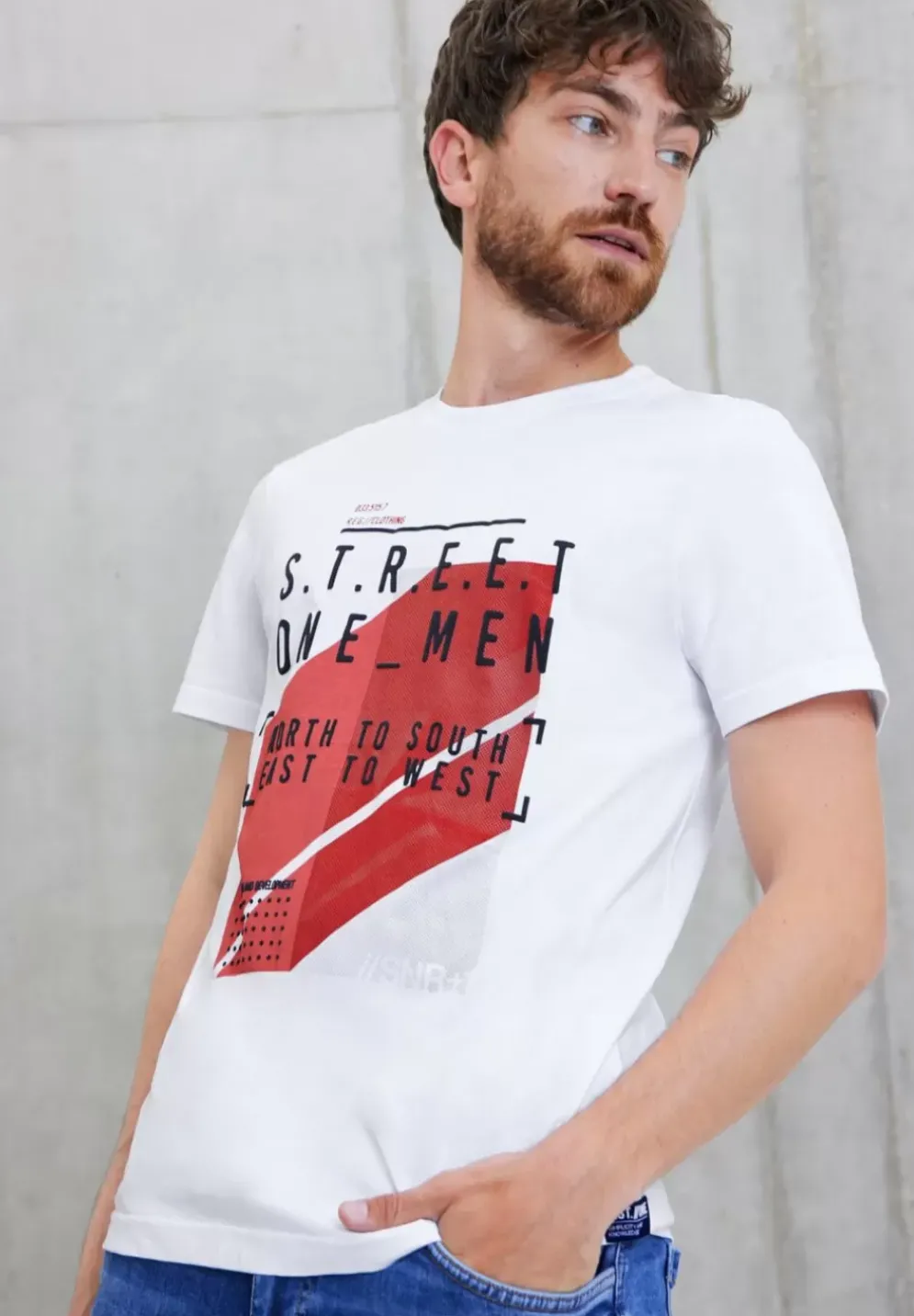 T-Shirt Mit Partprint