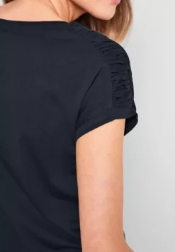 T-Shirt Mit Raffdetails