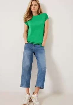 T-Shirt Mit Raffdetails