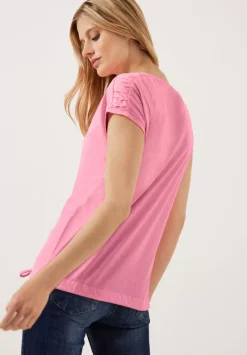 T-Shirt Mit Raffdetails