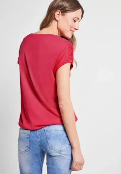 T-Shirt Mit Raffdetails