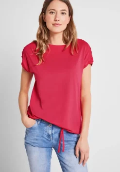 T-Shirt Mit Raffdetails