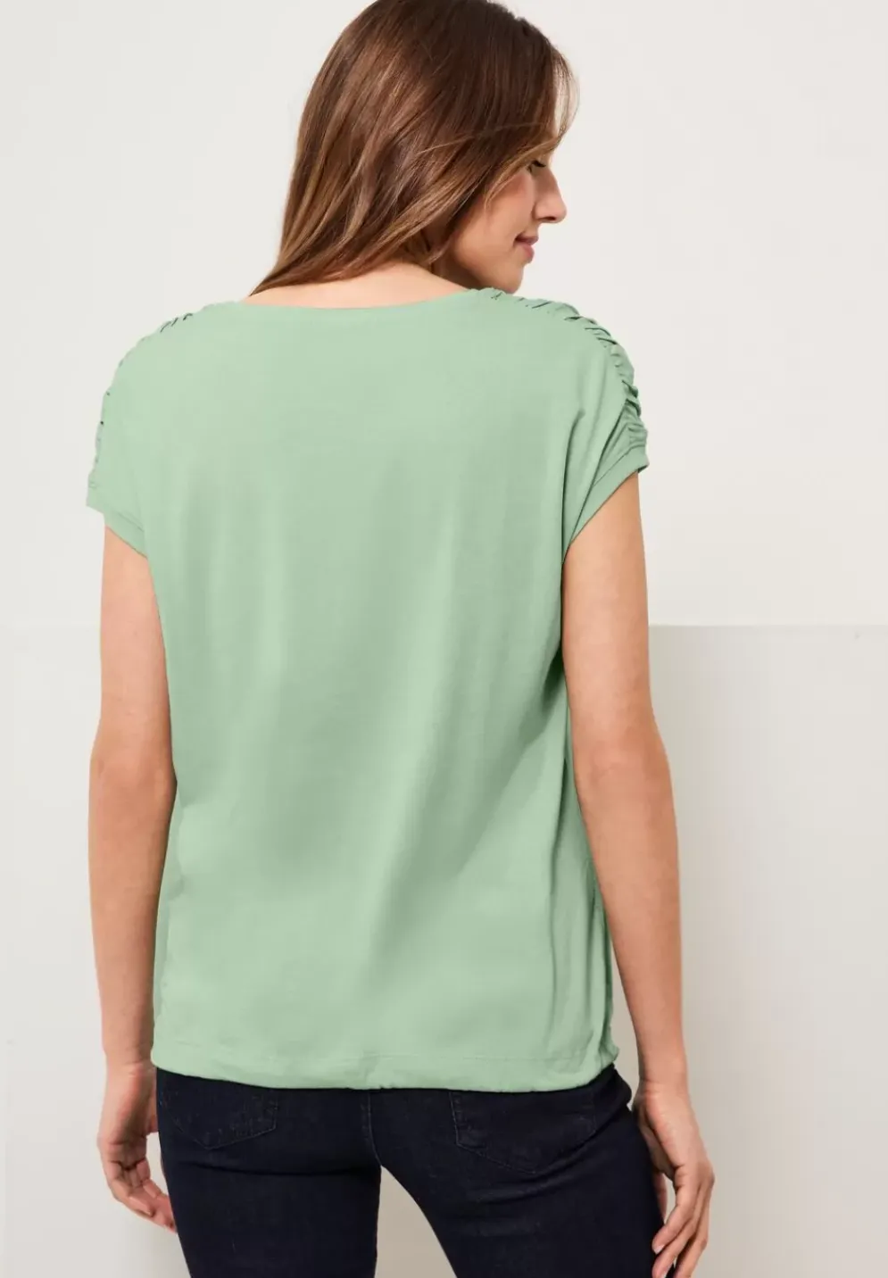 T-Shirt Mit Raffdetails