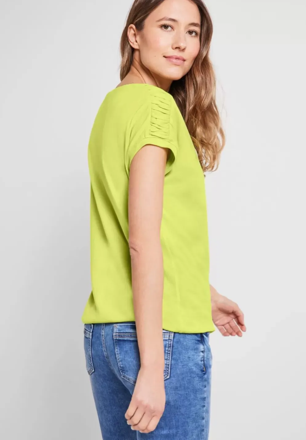T-Shirt Mit Raffdetails