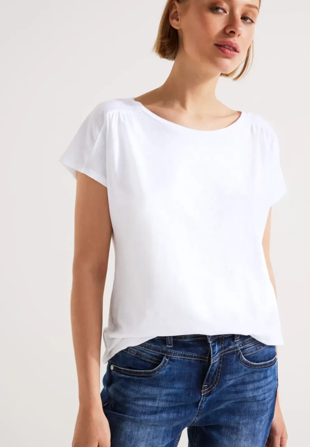 T-Shirt Mit Raffungen