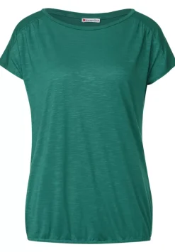 T-Shirt Mit Raffungen