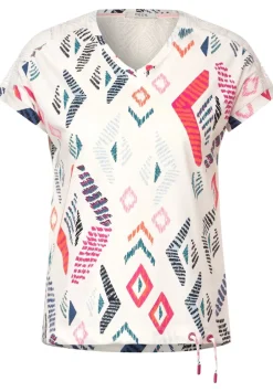 T-Shirt Mit Rhombus Print