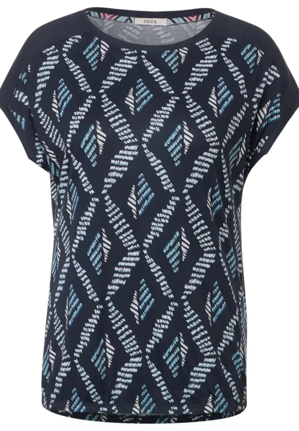 T-Shirt Mit Rhombus Print
