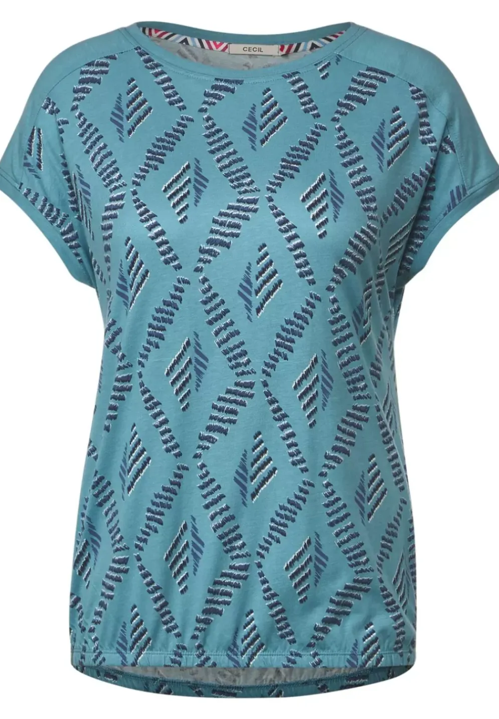 T-Shirt Mit Rhombus Print