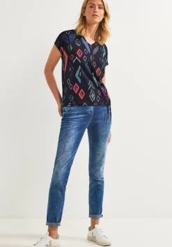 T-Shirt Mit Rhombus Print
