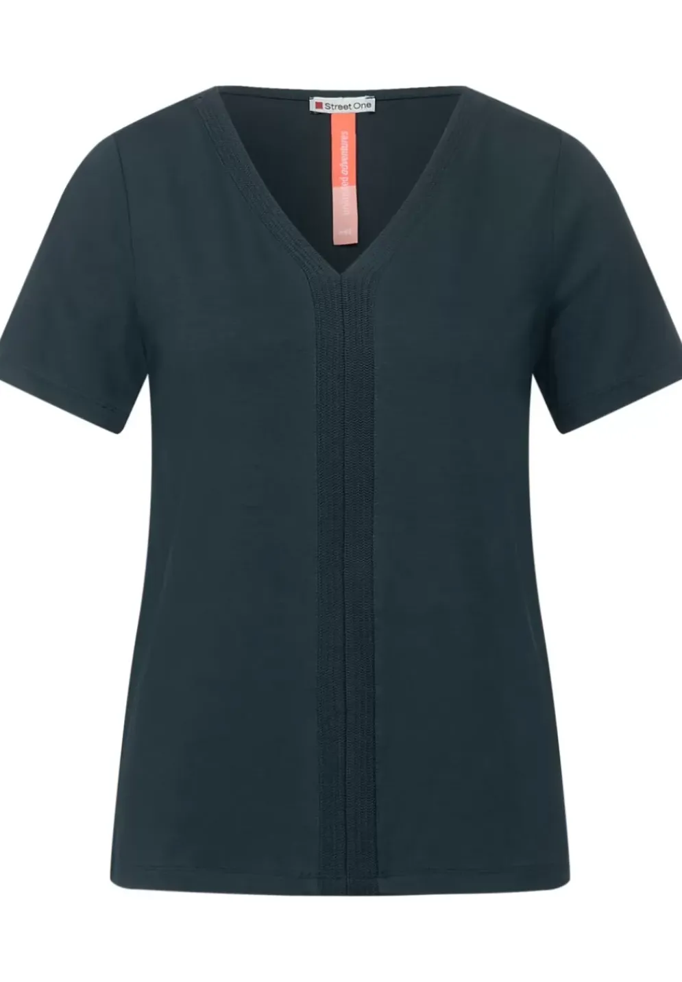 T-Shirt Mit Ripp Detail