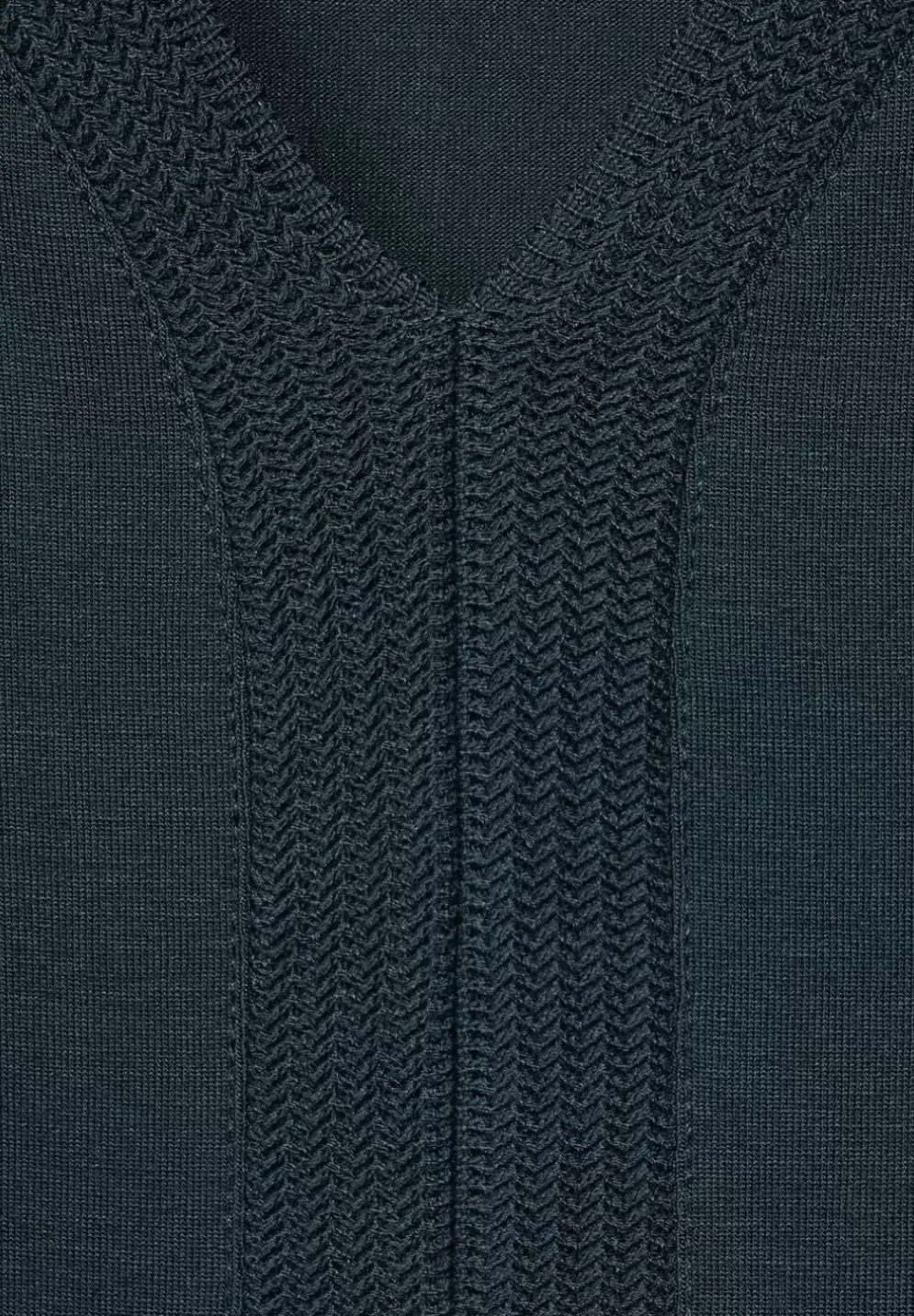 T-Shirt Mit Ripp Detail