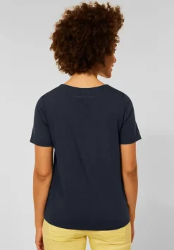 T-Shirt Mit Ripp Detail