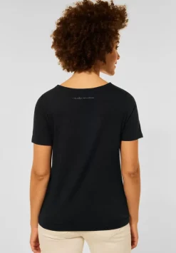 T-Shirt Mit Ripp Detail