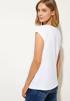 T-Shirt Mit Rippdetail