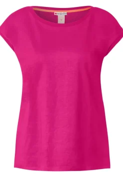 T-Shirt Mit Rippdetail