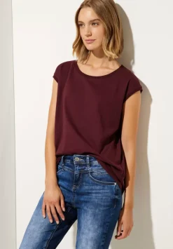 T-Shirt Mit Rippdetail