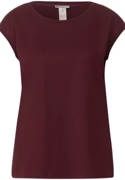 T-Shirt Mit Rippdetail