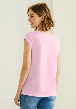 T-Shirt Mit Rippdetail