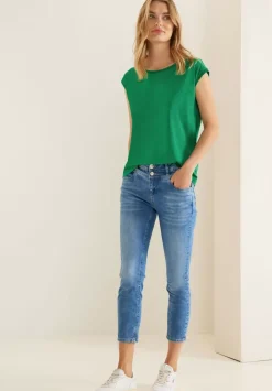 T-Shirt Mit Rippdetail