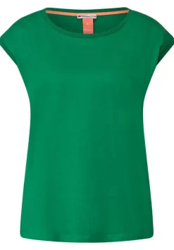 T-Shirt Mit Rippdetail