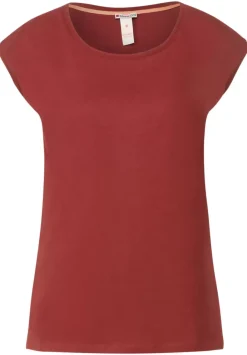 T-Shirt Mit Rippdetail