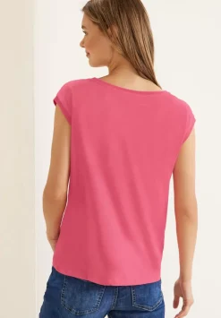 T-Shirt Mit Rippdetail