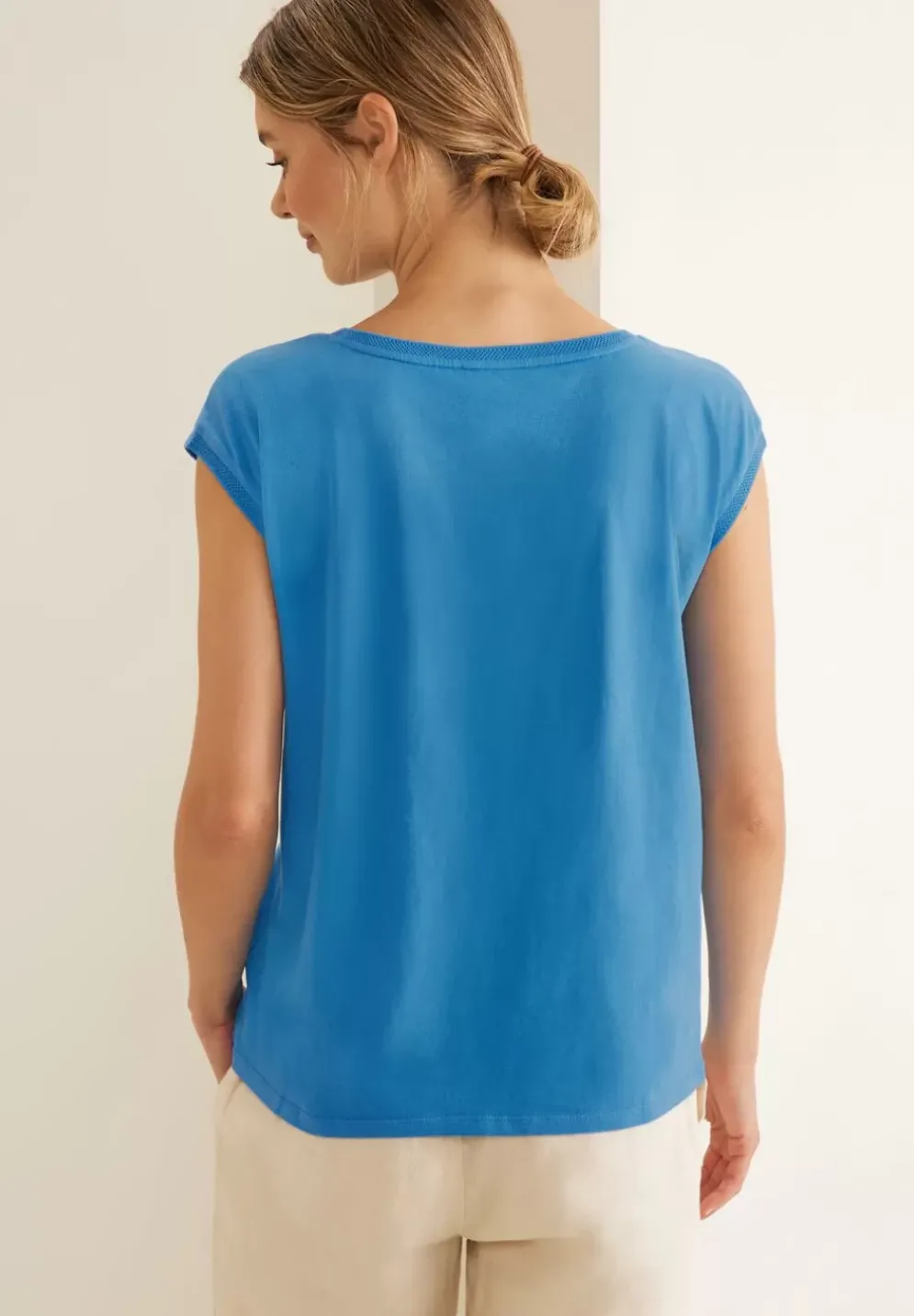 T-Shirt Mit Rippdetail