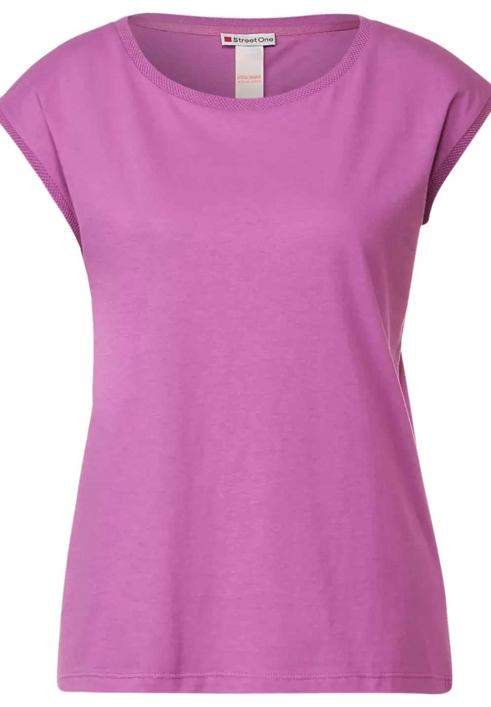 T-Shirt Mit Rippdetail