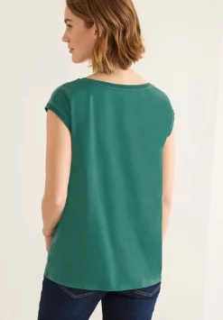 T-Shirt Mit Rippdetail