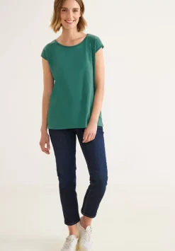 T-Shirt Mit Rippdetail