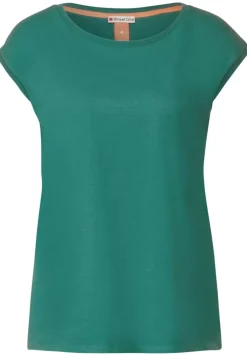 T-Shirt Mit Rippdetail