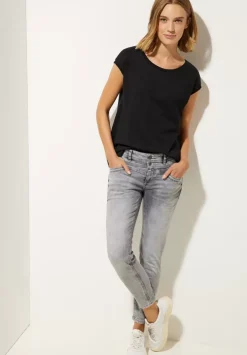 T-Shirt Mit Rippdetail