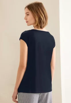 T-Shirt Mit Rippdetail