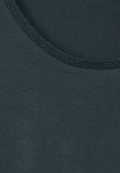 T-Shirt Mit Rippdetail