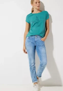 T-Shirt Mit Schimmerprint