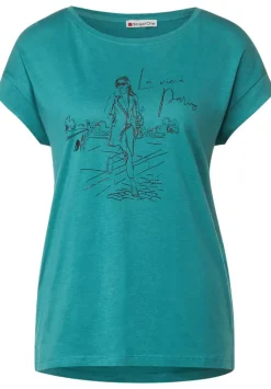 T-Shirt Mit Schimmerprint
