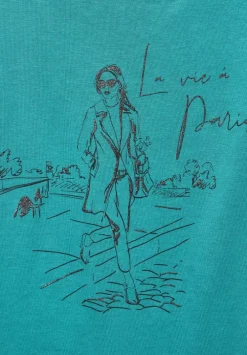T-Shirt Mit Schimmerprint