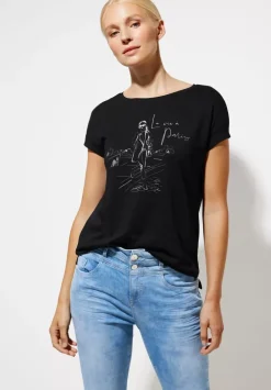 T-Shirt Mit Schimmerprint