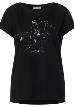 T-Shirt Mit Schimmerprint