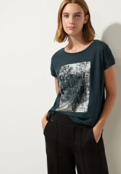 T-Shirt Mit Schimmerwording