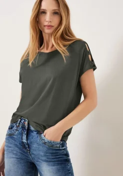 T-Shirt Mit Schulterdetail