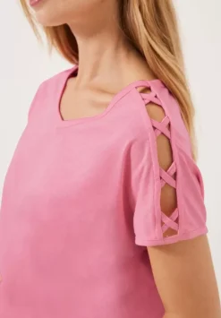 T-Shirt Mit Schulterdetail
