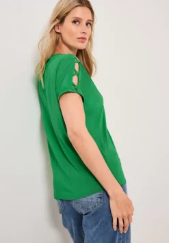 T-Shirt Mit Schulterdetail