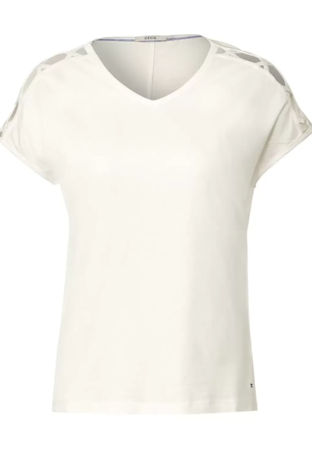 T-Shirt Mit Schulterdetail