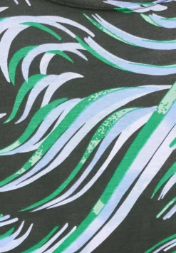 T-Shirt Mit Schulterraffung