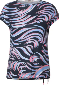 T-Shirt Mit Schulterraffung