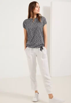T-Shirt Mit Smock Schultern