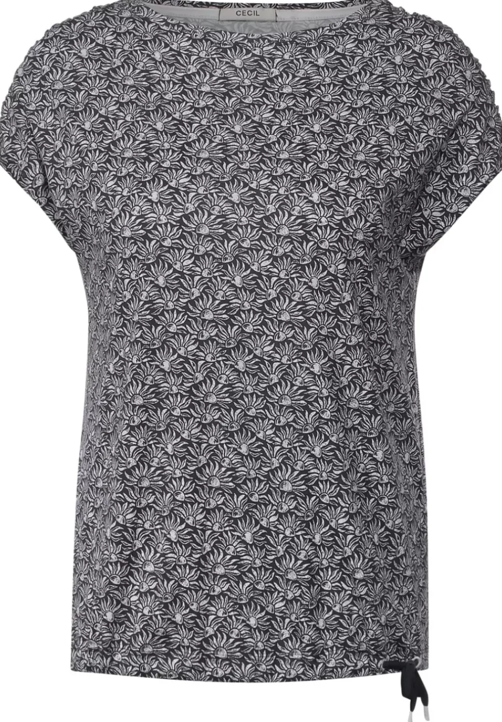 T-Shirt Mit Smock Schultern