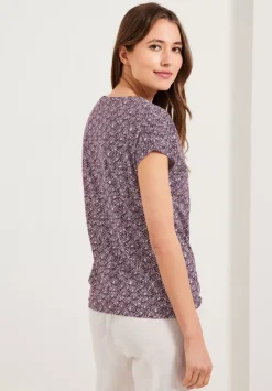 T-Shirt Mit Smock Schultern